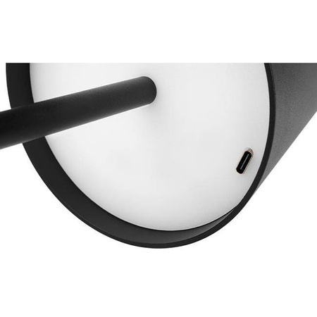 Lampa biurkowa Solio LED 4000K akumulator czarna