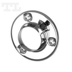 Mocowanie do profilu P19-1 Uchwyt drążka (rozeta) stalowy chromowany biały lakierowany (nr kat 7719102)