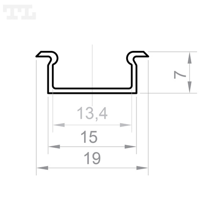 LED P6-5 Profil 1000 mm czarny lakierowany (nr kat 866512)