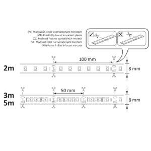 Zestaw taśma LED 24V 3m IP20 2700K zasilacz, włącznik ON/OFF