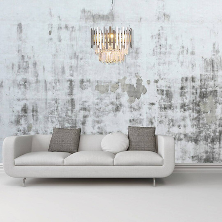 Żyrandol ASPEN CHROME 6xE14 z kryształami