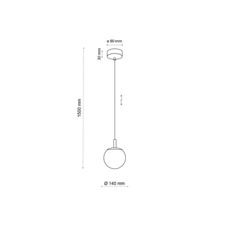 Lampa wisząca CADIX Gold 1xG9