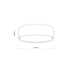 Lampa sufitowa RONDO Blue 4xE27