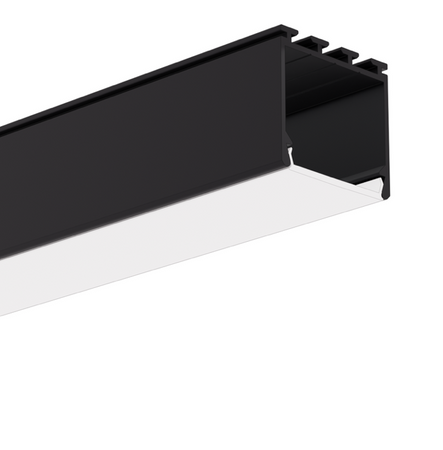Profil do LED LIPOD architektoniczny Kluś  czarny anoda 2m
