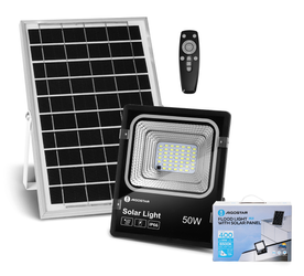 Naświetlacz Solarny LED 50W 400lm 6500K z pilotem