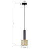 Light prestige Amo 1 lampa wisząca złota LP-0702/1P GD