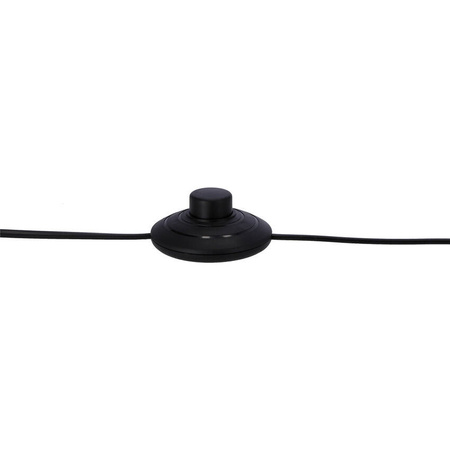 Lampa podłogowa Prima 1xE27 czarny abażur