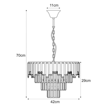 Żyrandol K-8176 -CAMERON