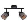 Lampa sufitowa kawowe złoto klosz bursztyn 2x40W Canabera Candellux 92-81766