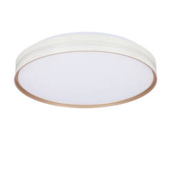Montana Lampa sufitowa plafon biały+złoty 24W LED 40cm