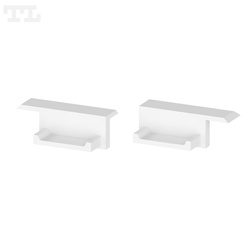 Komplet zaślepek bocznych białych P6-2 ½ do osłonki C13 (2 szt. z otworem ) (nr kat 770620502)