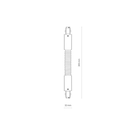 Nowodvorski Złączka biała CTLS POWER FLEX CONNECTOR 