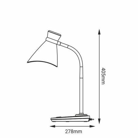 Lampka E27 Helen biała