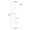 Lampa wisząca K-8004A-3 z serii RAVEN