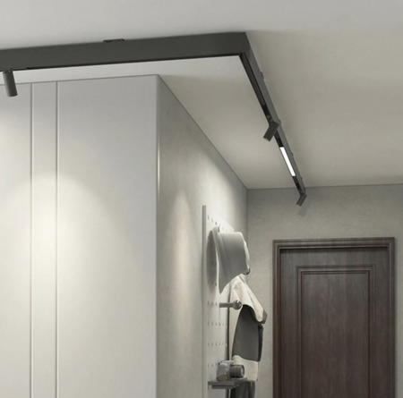 Reflektor szynowy regulowany kwadratowy 15W LED punktowy systemu magnetycznego MAGNETIC TRACK 3000K 