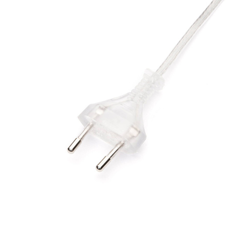 Przewód kabel z wtyczką  i włącznikiem PCV 3m  przezroczysty