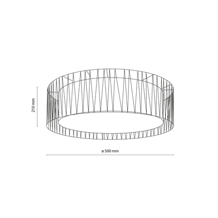 Lampa sufitowa HARMONY Nature 4xE27 500