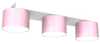 Lampa sufitowa DIXIE Pink/White  3xGX53 różowa