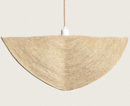 Naturalna Lampa Wisząca z Włókna Naturalnego Devmani-L 50cm Boho