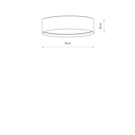 Lampa sufitowa CEDRO L beżowa tkanina  plafon 78cm Nowodvorski 11672