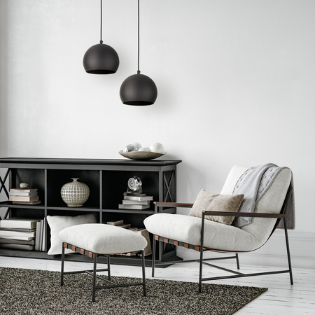Lampa wisząca ZOE Black 1xE27 S