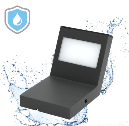 Kinkiet ogrodowy LED 10W oprawa elewacyjna Induko 4000K czarny IP54