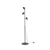  Lampa podłogowa TOP 3xGU10 Czarna