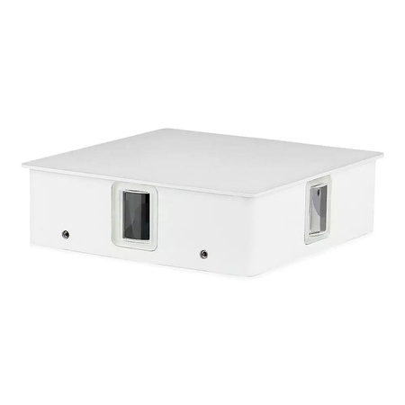 Oprawa Ścienna V-TAC 4W LED IP65 Biały Kwadrat VT-704 4000K 428lm