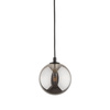 Tk Lighting TRACER BLACK GRAPHITE GLASS lampa wisząca  1xG9