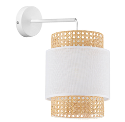 Kinkiet lampa ścienna Boho White 1x E27 biały