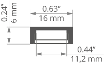 Profil aluminiowy do LED MICRO-PLUS Kluś srebrny anodowany 3m