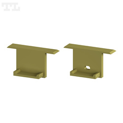 Komplet zaślepek bocznych GOLD P18-2 do osłonki C13 (1 szt. z otworem, 1 szt bez otworu) (nr kat 7718292)