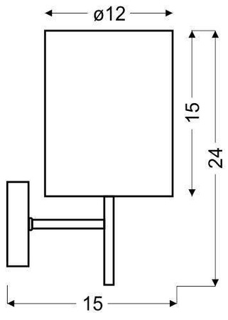 Kinkiet biały/patynowy lampa ścienna Yan 21-45386