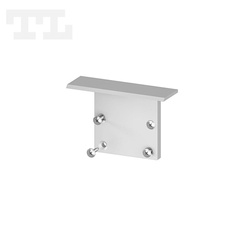 Zaślepka aluminiowa srebrna P25-1 bez otworu (wkręty w komplecie) (nr kat 7725111)