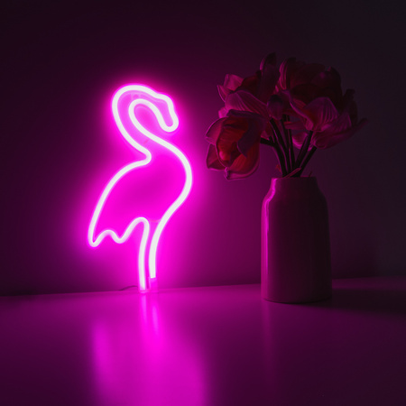 Dekoracja świetlna Neon LED "flaming", 15 x 28,5 cm