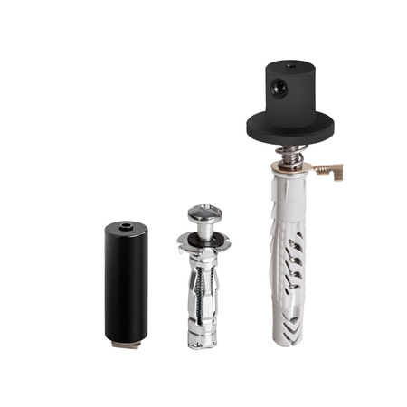 Kluś Zestaw mocowań PUSZ-ZM-1, czarny, stal nierdzewna, aluminium