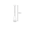 Solin lampa wisząca czarno/złota LP-181/1P BK/GD