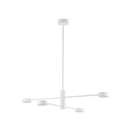 Nowodvorski Lampa wisząca biała metalowa ORBIT 