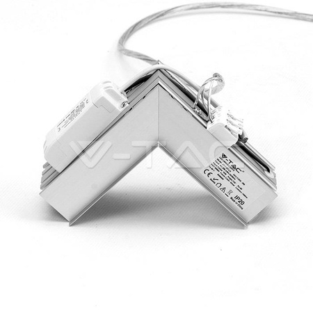 Łącznik L Opraw V-TAC 10W Linear Wewnętrzny Srebrny VT-7-41LN 4000K 1000lm 5 Lat Gwarancji