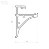 LED P10-8 Profil 2000 mm anod (nr kat 8610802)