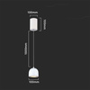 Oprawa Zwieszana V-TAC LED 8,5W 100cm Regulowana, Dotykowy włącznik Biała VT-7795 3000K 850lm