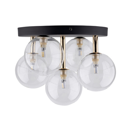 Lampa sufitowa NILOS Black/Gold 5xG9