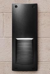 Oprawa  elewacyjna ścienna LETI 300-VP wpuszczana czarna Y E27