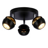 Boni plafon 3x3w gu10 led czarny