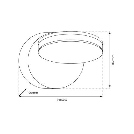 Kinkiet 360° 6W LED biały