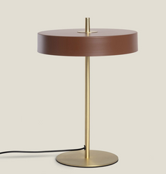 Metalowa Lampa Stołowa nocna 3,6W LED 3000K Korkor brązowa - złota