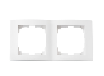 Ramka podwójna pionowa LOGI biała