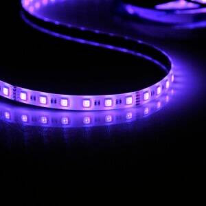 Zestaw taśma LED 24V 5m RGB+4000K IP65 pilot, zasilacz, sterownik