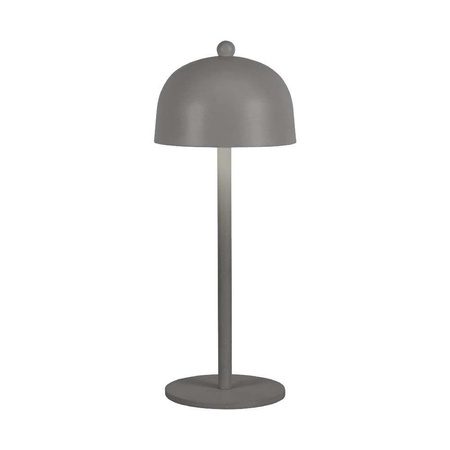 Lampka Biurkowa Nocna V-TAC 3W LED 30cm Ładowanie USB Ściemnianie Szara 