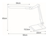 Lampka biurkowa K-BL1207 SREBRNY z serii MICA